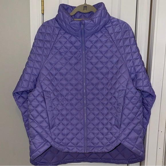Athleta Lavender Quilted Puffer Jacket - Picture 2 of 5